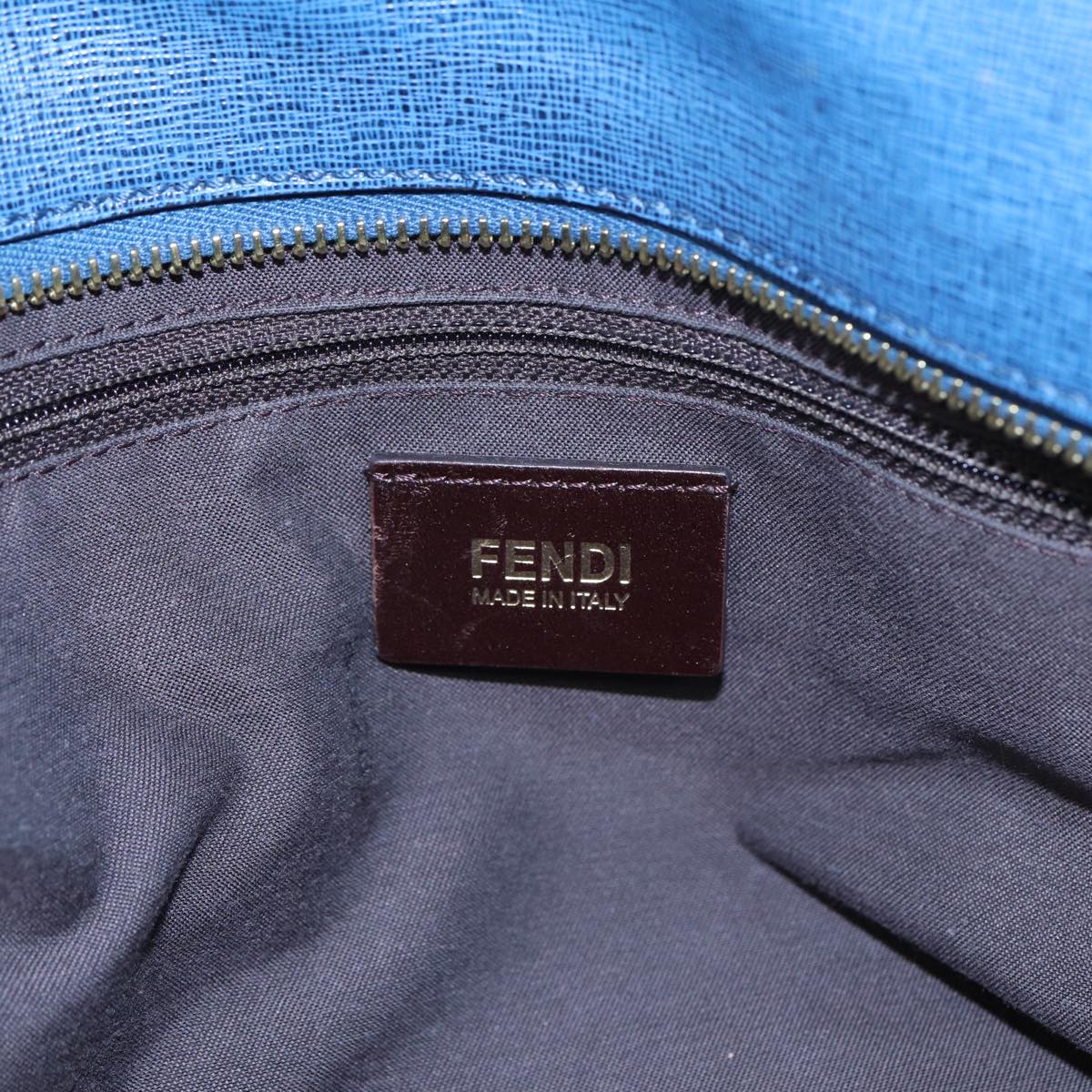 FENDI Zucca Canvas Tote Bag Brown Black 85059