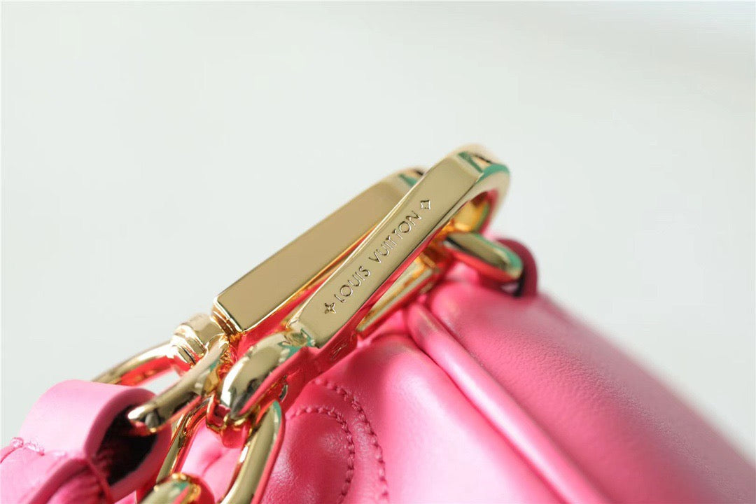 LV Papillon GLAMI Bag Classic Monogram For Women 20cm Dragon Fruit Pink LV M59826