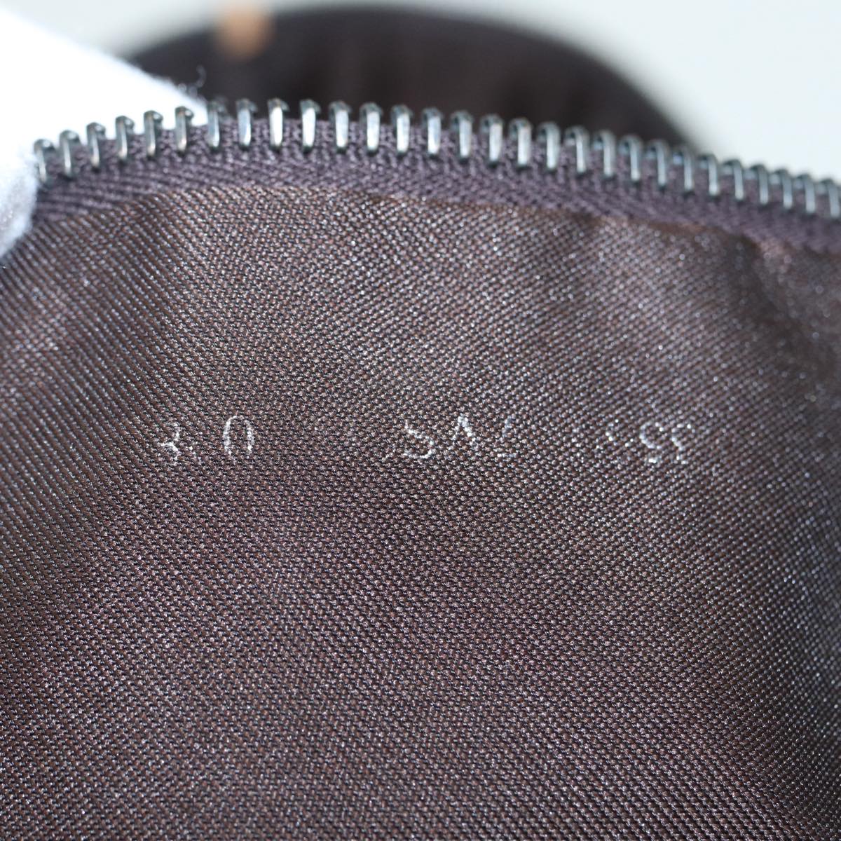 FENDI Zucchino Canvas Boston Bag 2way Beige Brown 85464