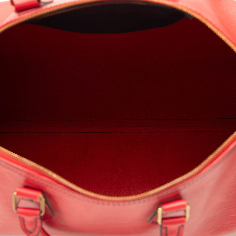 LOUIS VUITTON Epi Speedy 40 Boston Bag Handbag M42987 Castilian Red Ladies