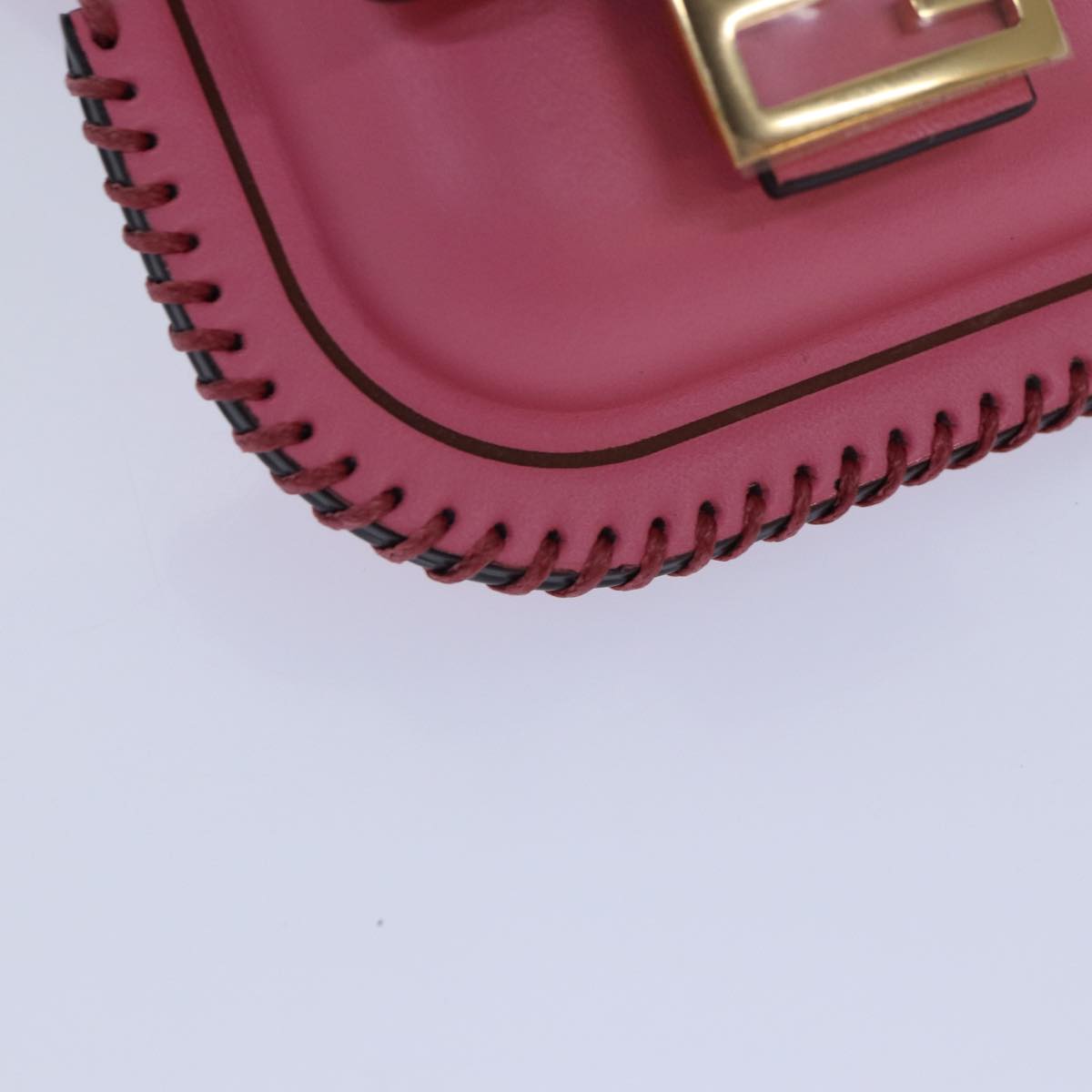 FENDI AirPods Case Pouch Leather Pink 86208