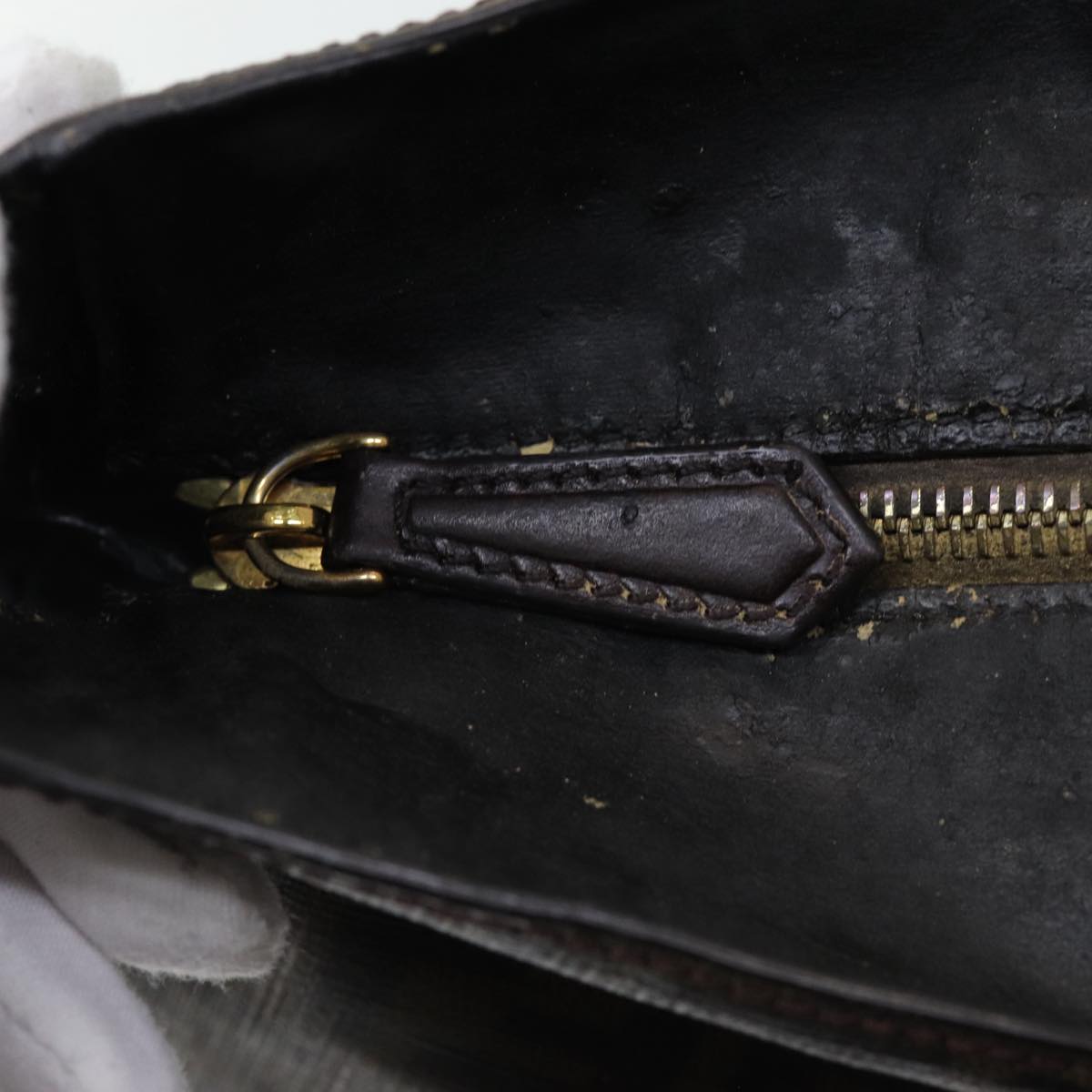 FENDI Zucca Canvas Tote Bag Brown Black gold 86249