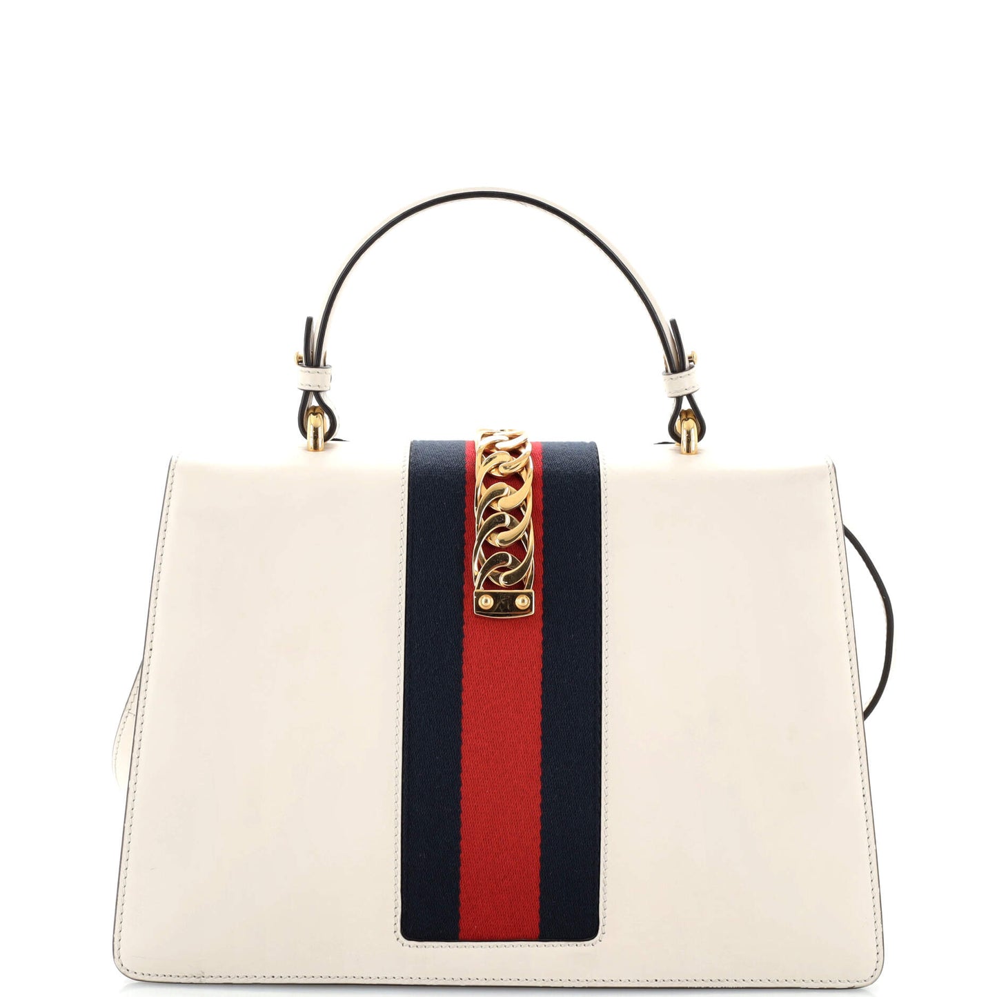 Sylvie Top Handle Bag Embroidered Leather Medium