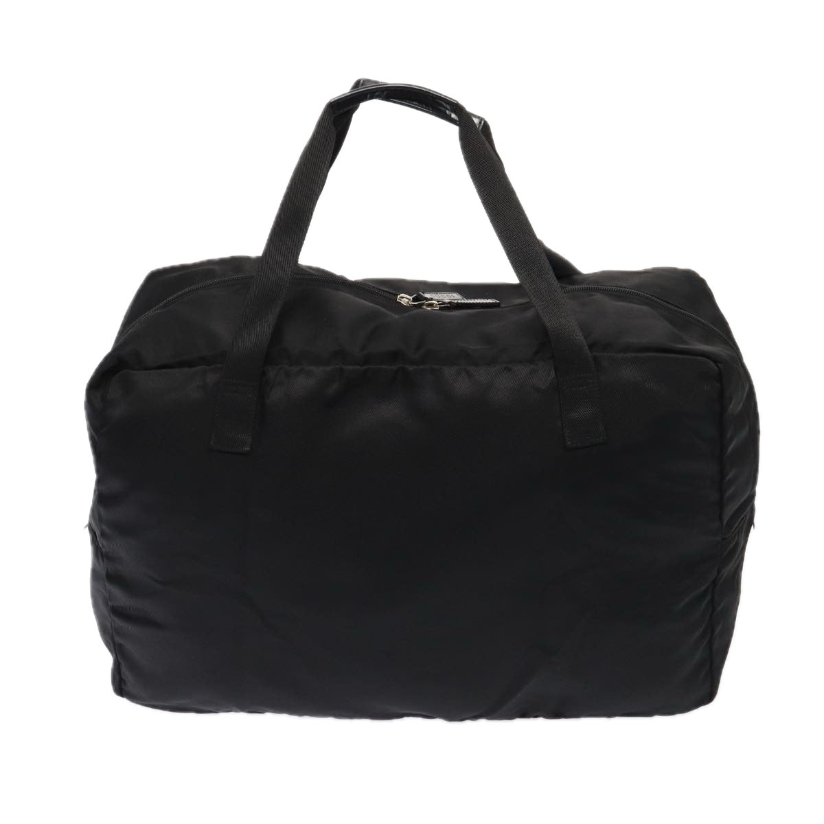 GUCCI Boston Bag Nylon Black Silver 012 0389 002058 86461