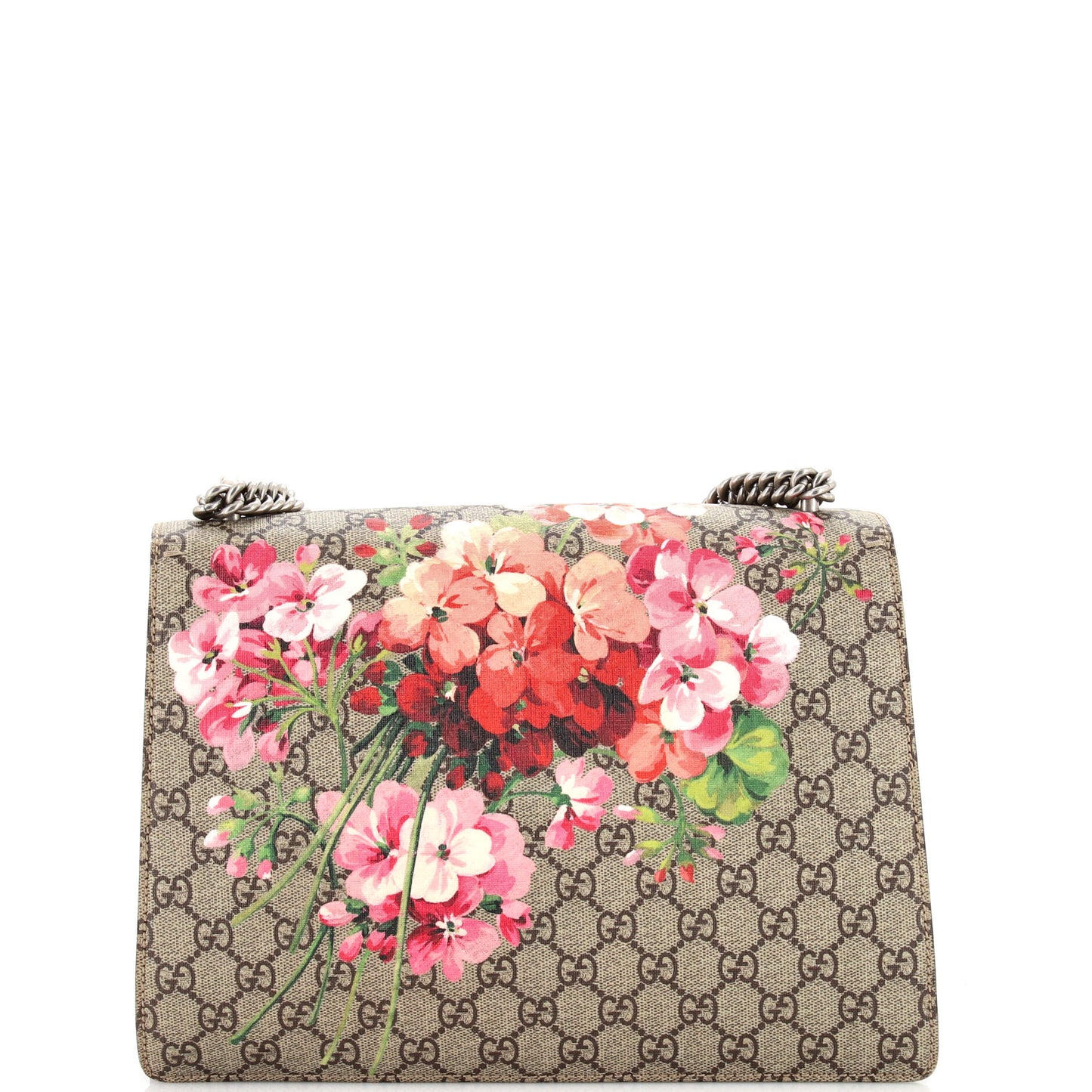 Dionysus Bag Blooms Print GG Coated Canvas Small