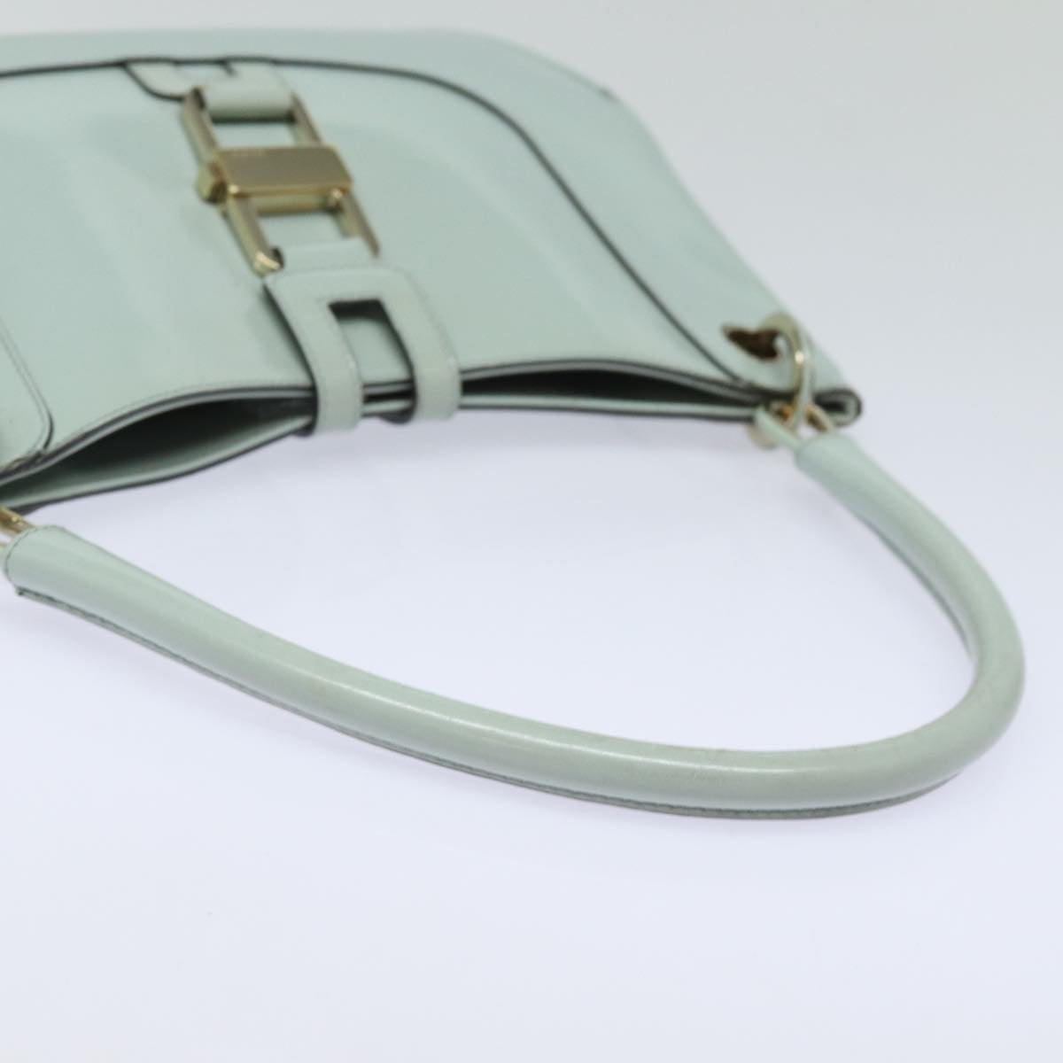 GUCCI Shoulder Bag Enamel Blue Gold 001 4150 86524