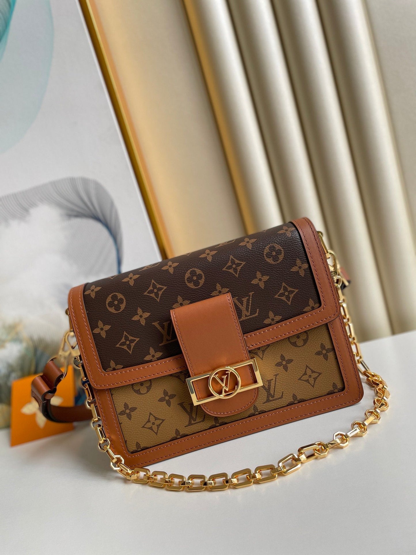 LV Dauphine MM Monogram And Monogram Reverse Canvas By Nicolas GhesquiÃƒÂ¨re For The Cruise Collection,  Shoulder Bags 25cm LV M45958