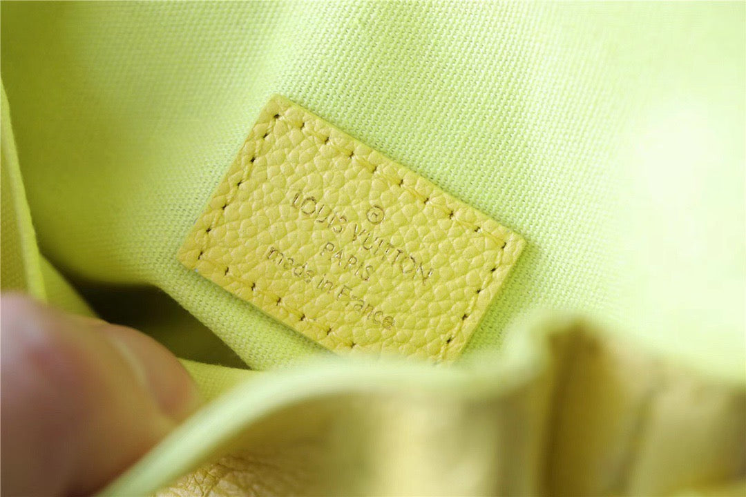 LV Micro Metis Monogram Empreinte Yellow For Women, WomenÃ¢â‚¬â„¢s Handbags, Shoulder And Crossbody Bags 5.5in/14cm LV M81407