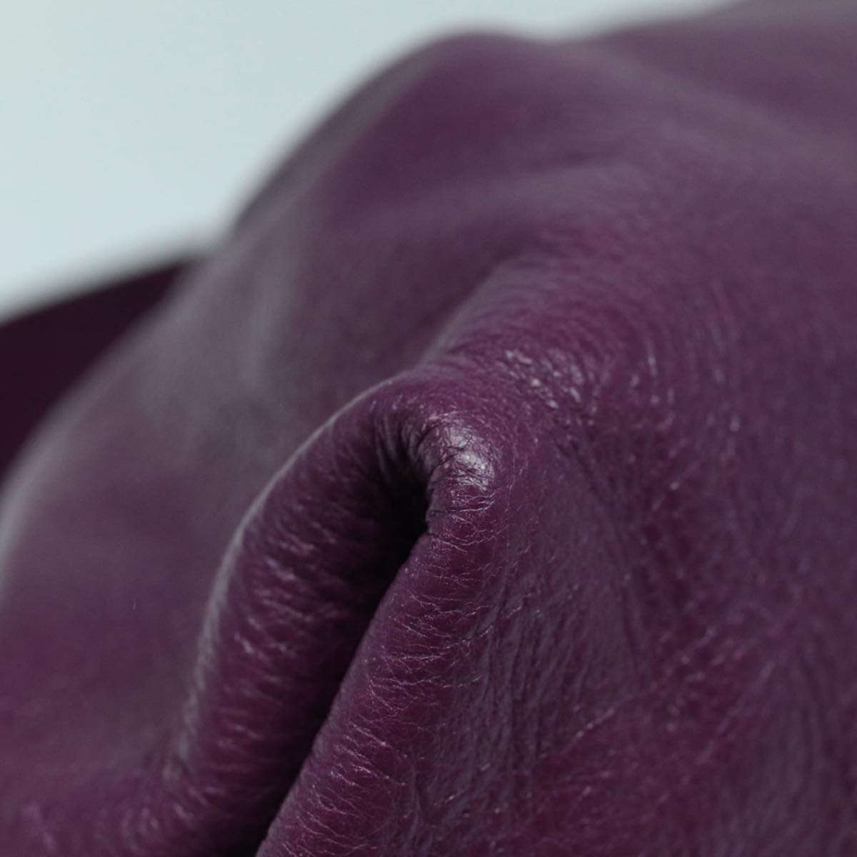 FENDI Shoulder Bag Leather Purple 87215