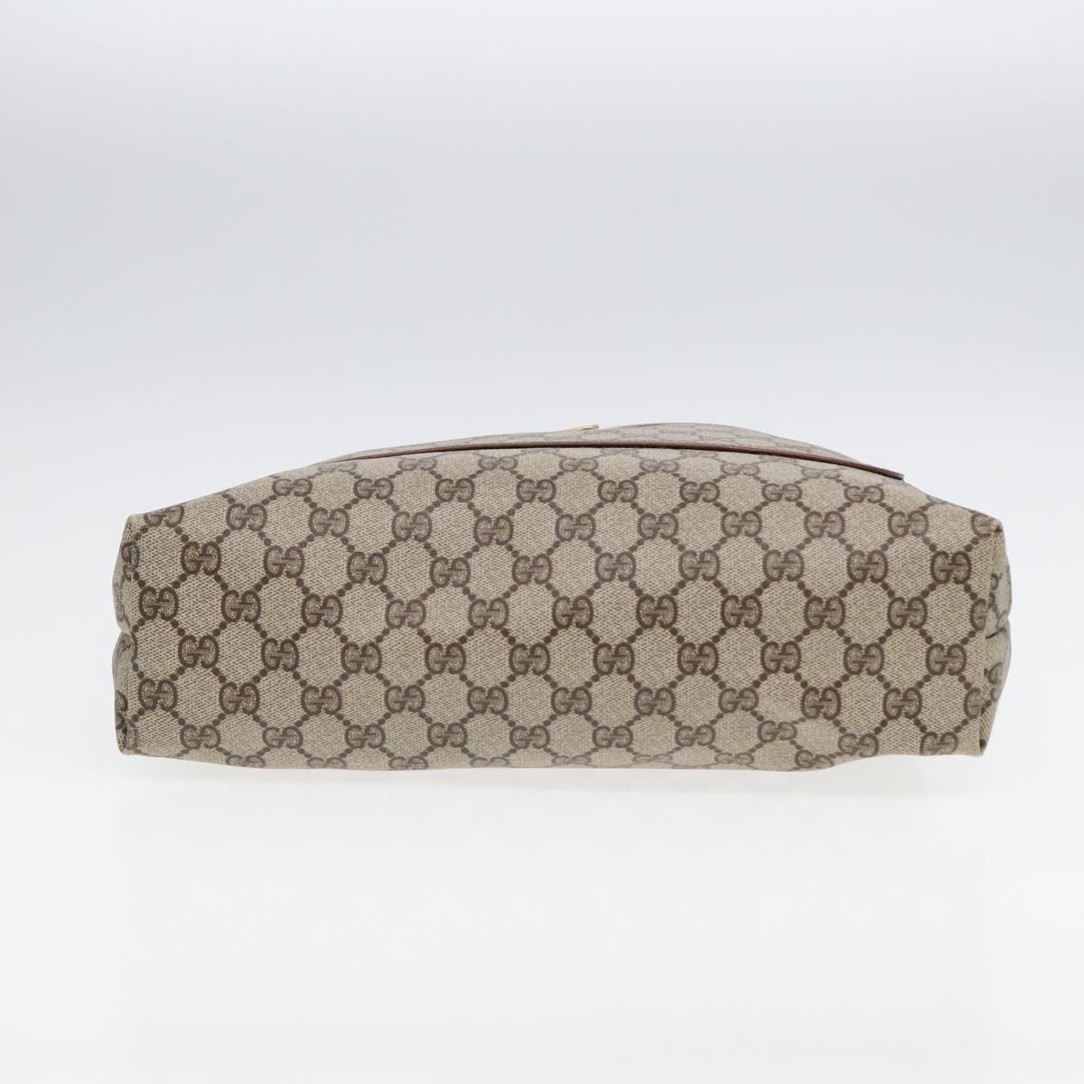 GUCCI GG Supreme Web Sherry Line Tote Bag PVC Leather Beige 39 02 003 87281