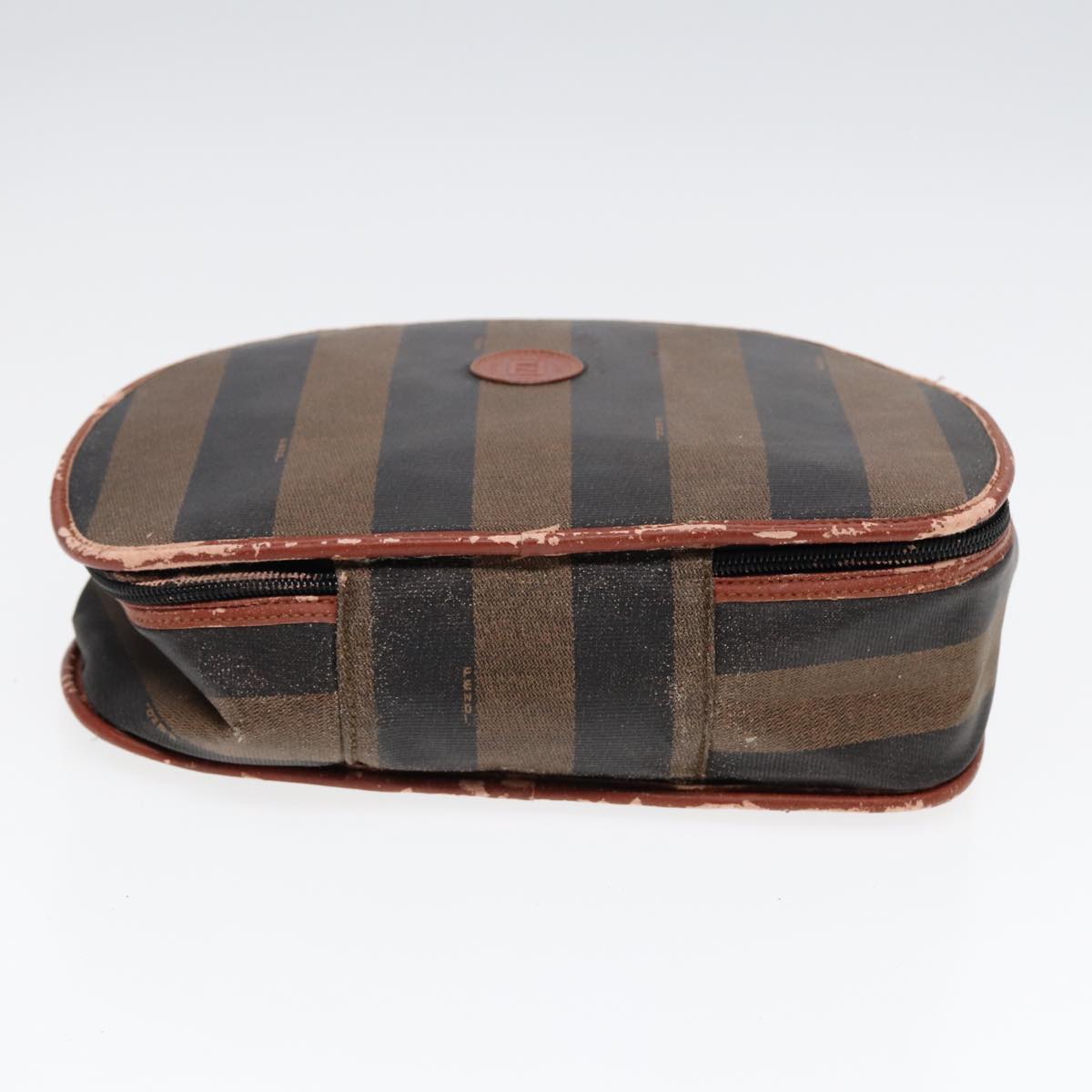 FENDI Zucca Canvas Pecan Canvas Shoulder Bag 2Set Brown Beige 87321