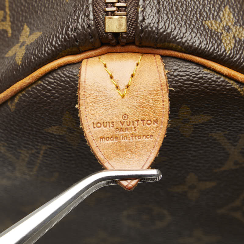 Louis Vuitton Monogram Keepall 45 Boston Bag M41428 Brown PVC Leather