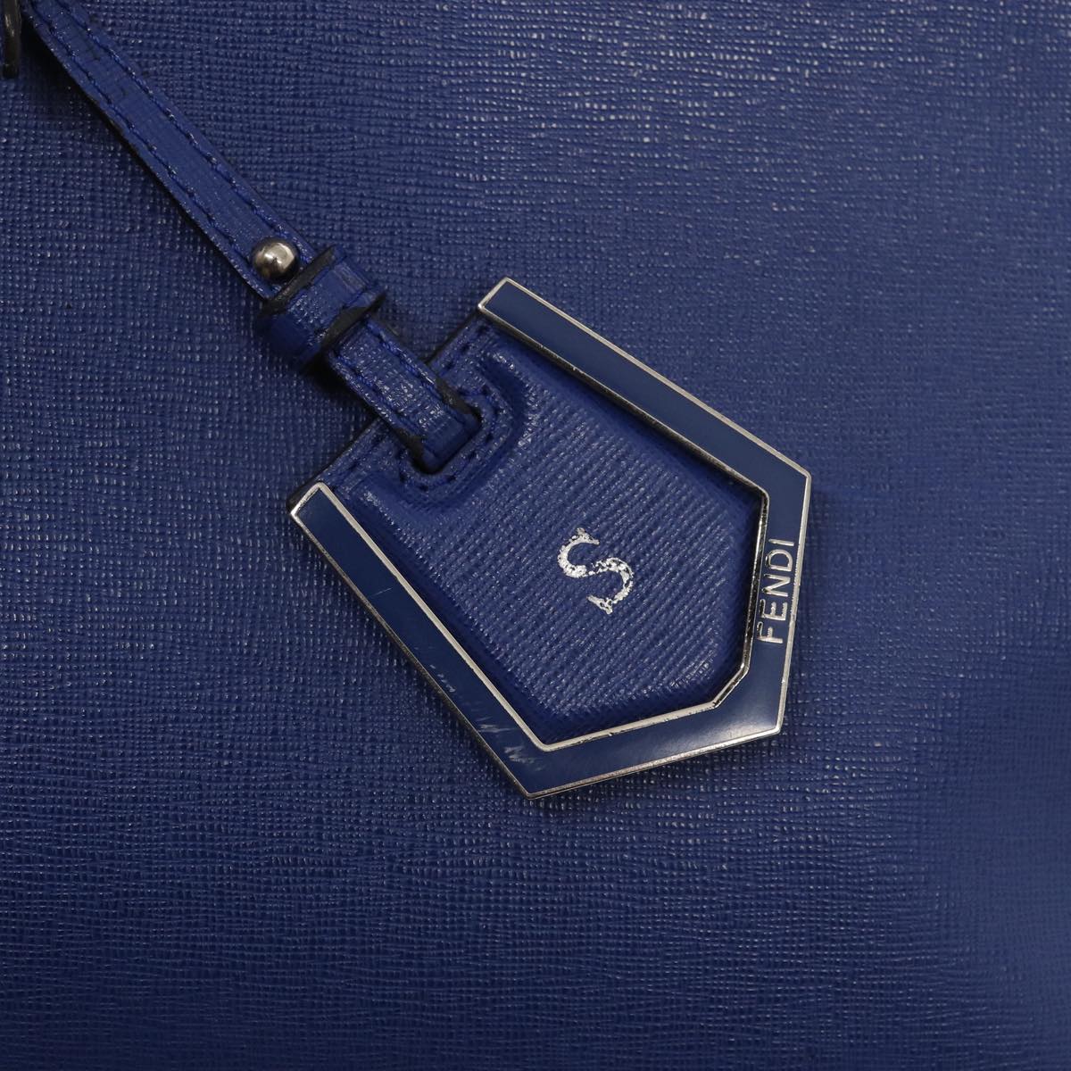 FENDI To joule Hand Bag Leather 2way Blue 87435