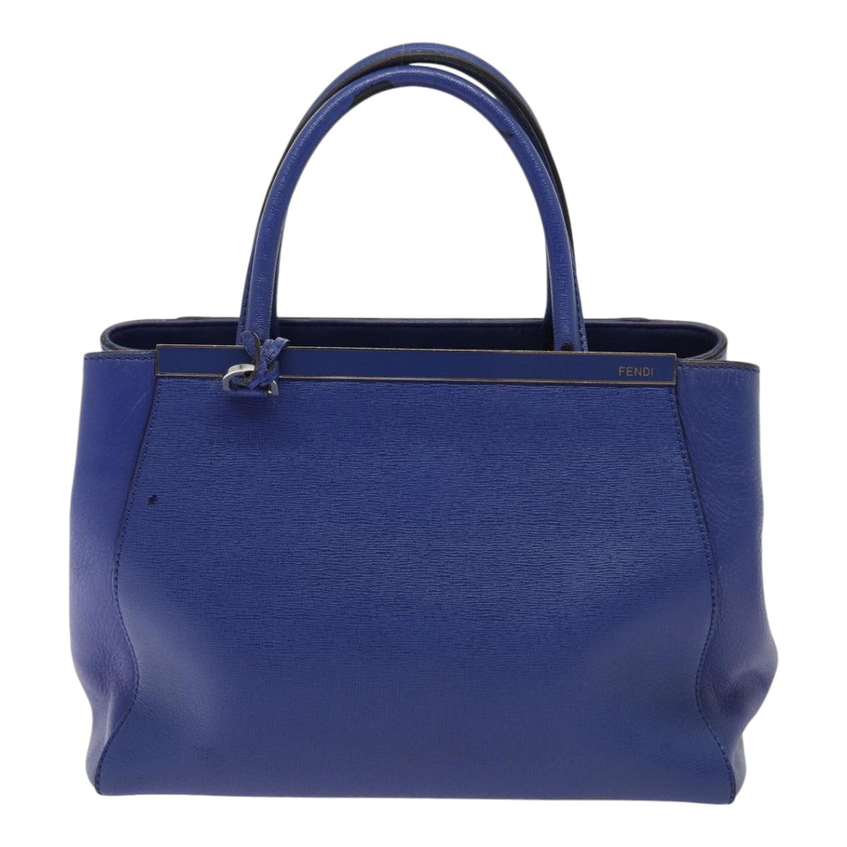 FENDI To joule Hand Bag Leather 2way Blue 87435