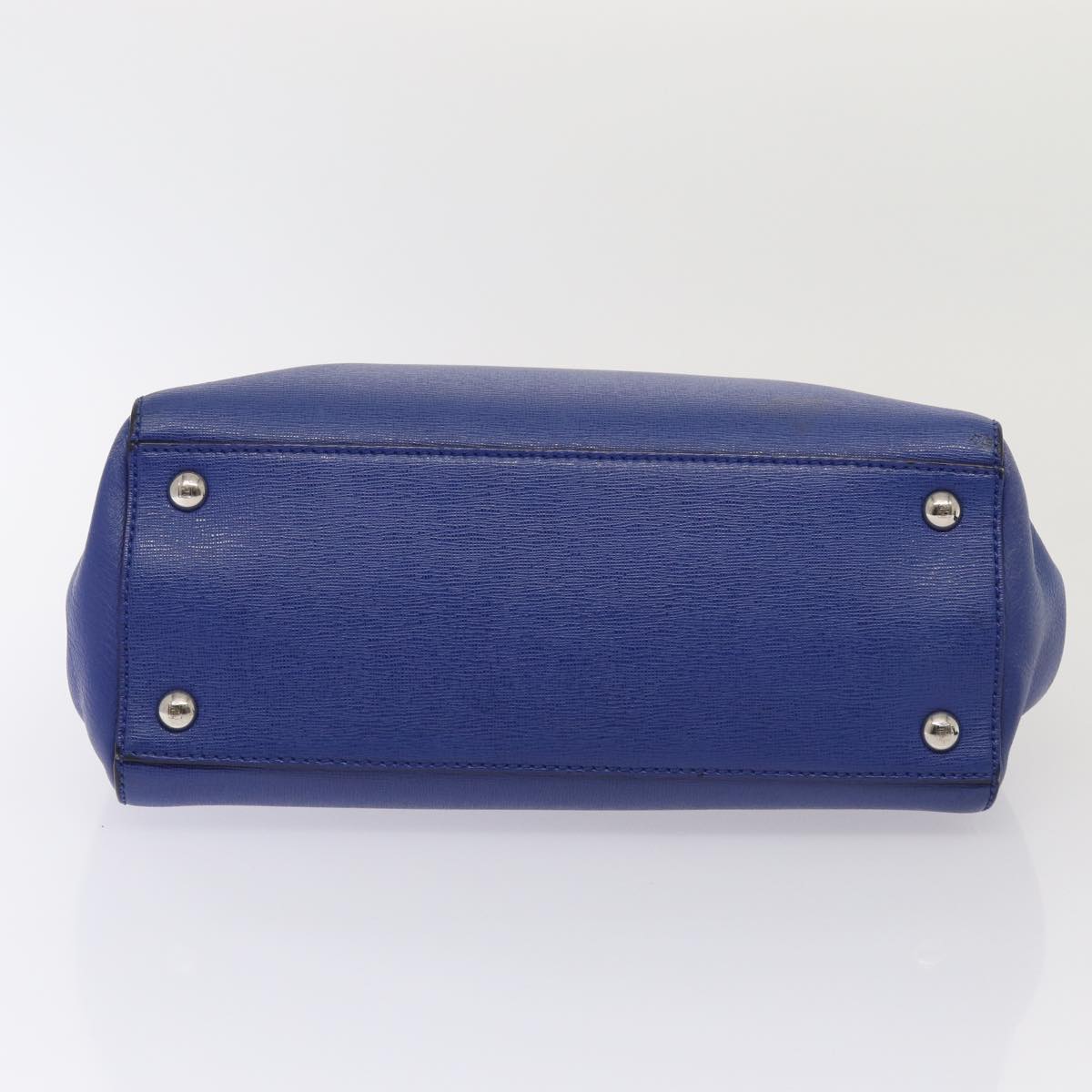 FENDI To joule Hand Bag Leather 2way Blue 87435
