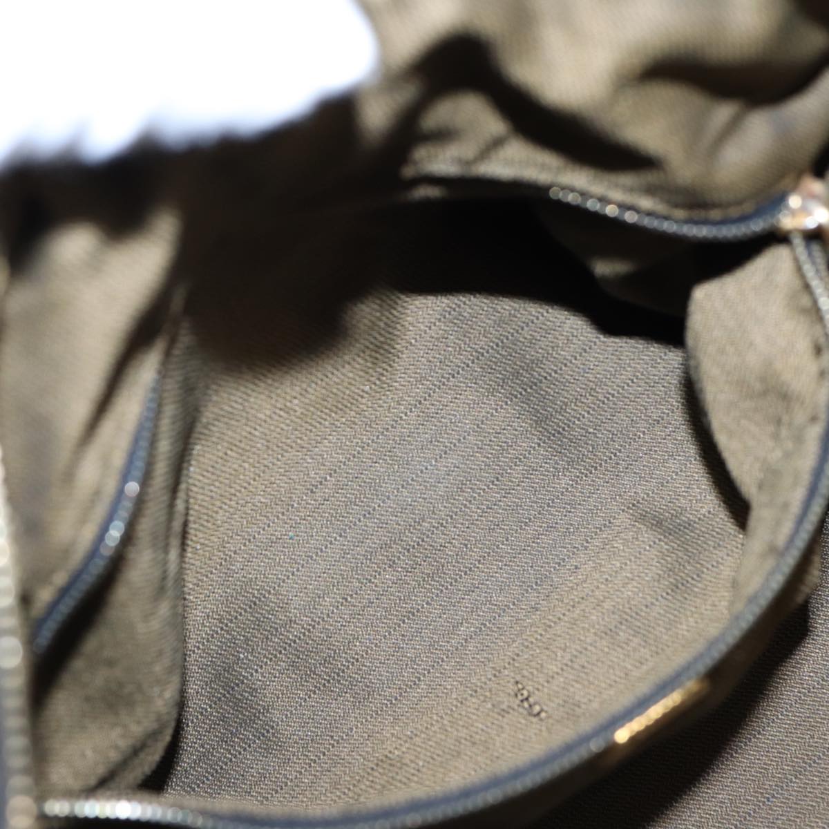 FENDI Zucca Canvas Hand Bag Brown 87646