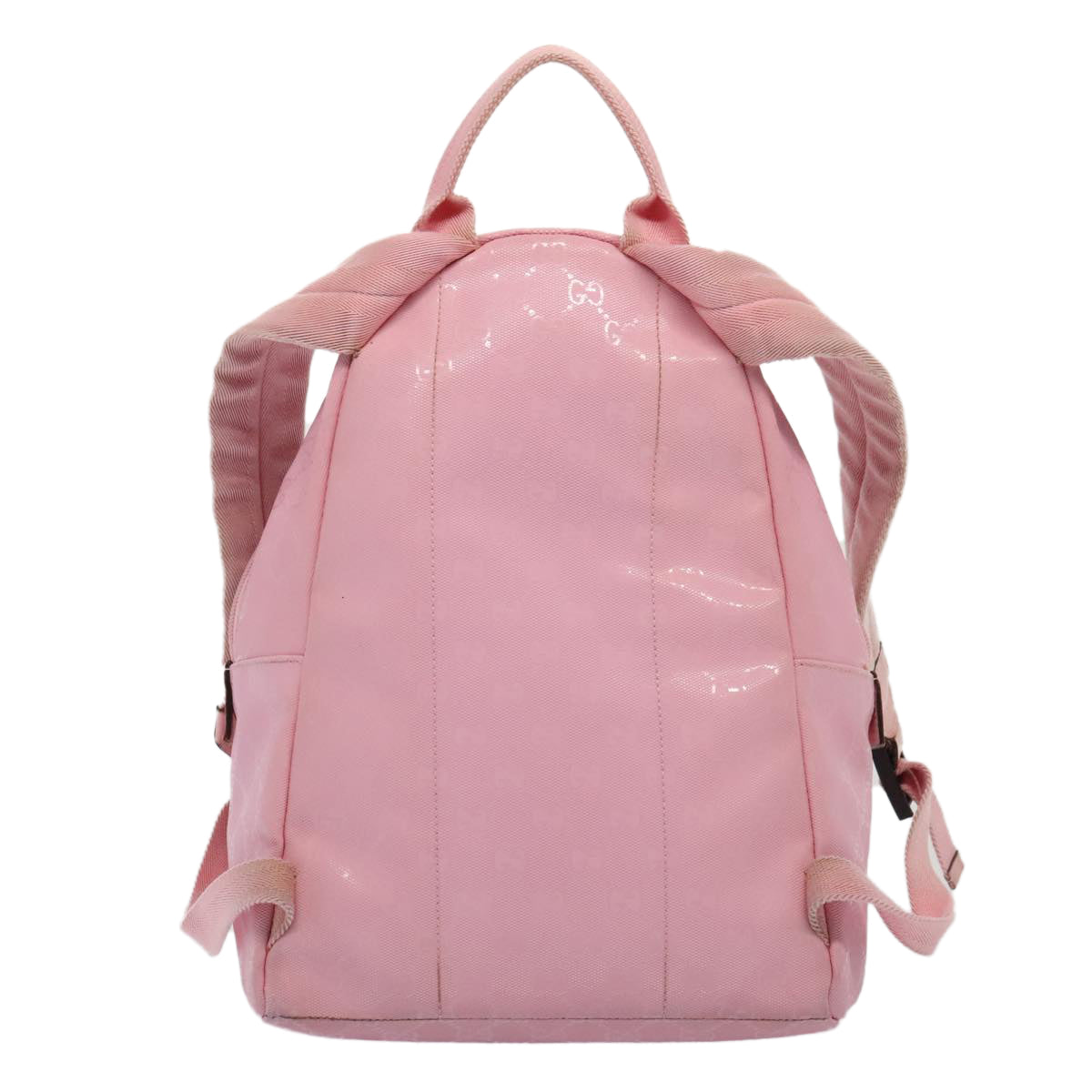 GUCCI GG Canvas Backpack Pink Silver 271327 88181