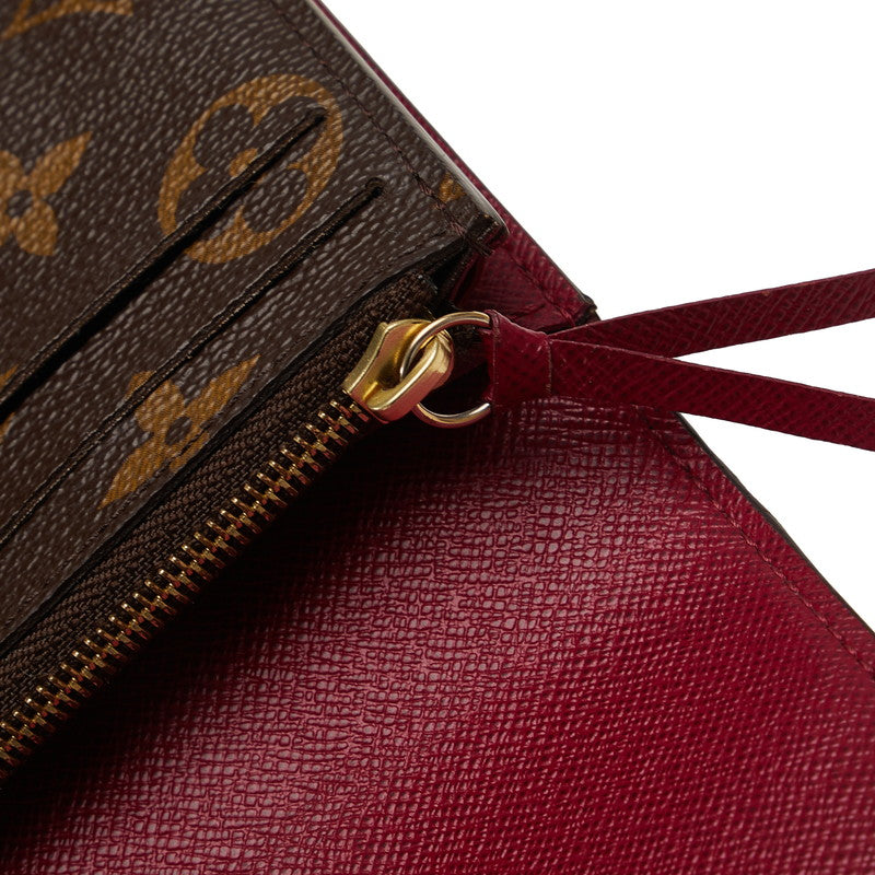 Louis Vuitton Monogram Portfolio — Emily Long Wallet M60697 Fushai Brown PVC Leather  Louis Vuitton