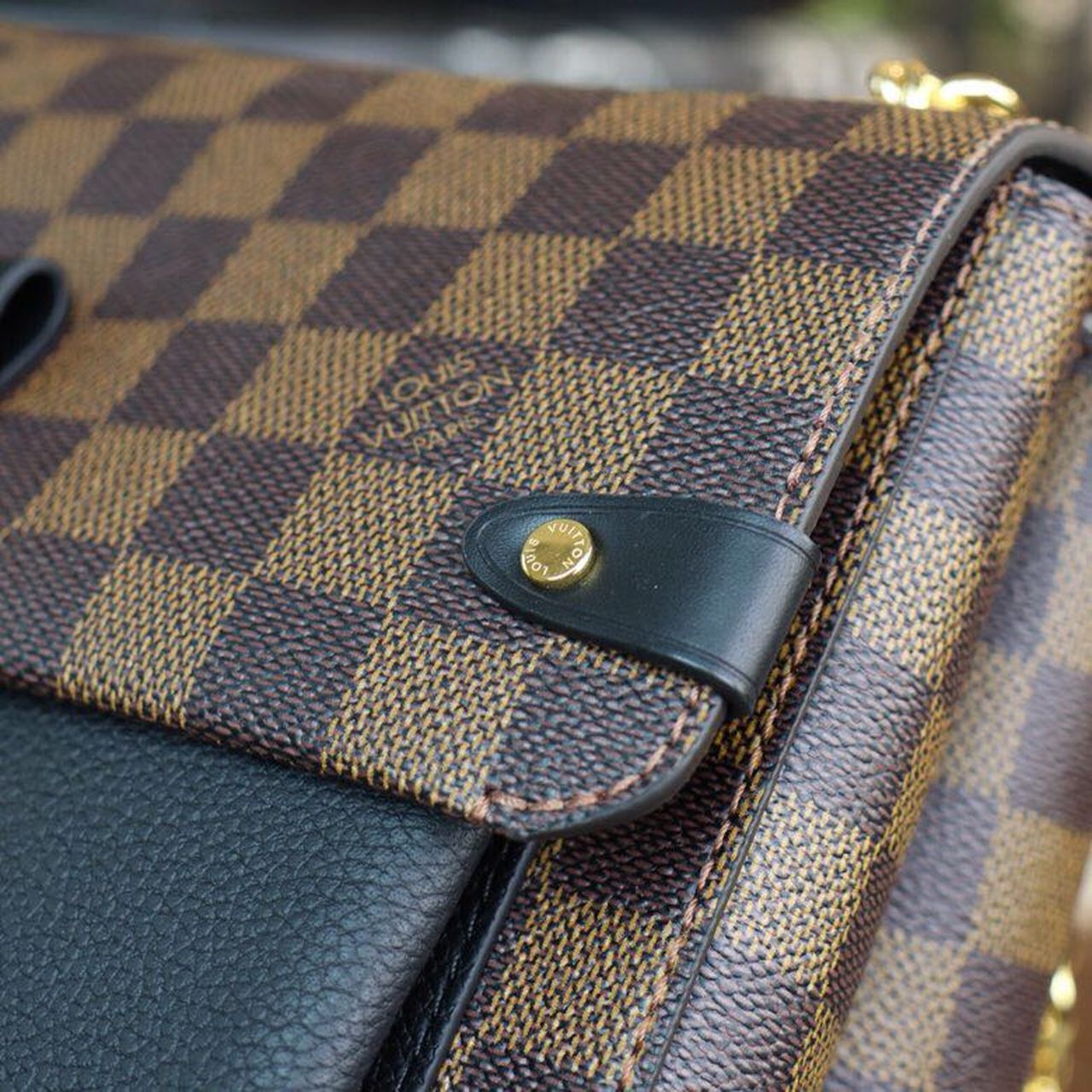 LV Vavin PM Damier Ebene Canvas Black For Women, WomenÃ¢â‚¬â„¢s Handbags, Shoulder Bags 9.8in/25cm LV N40108