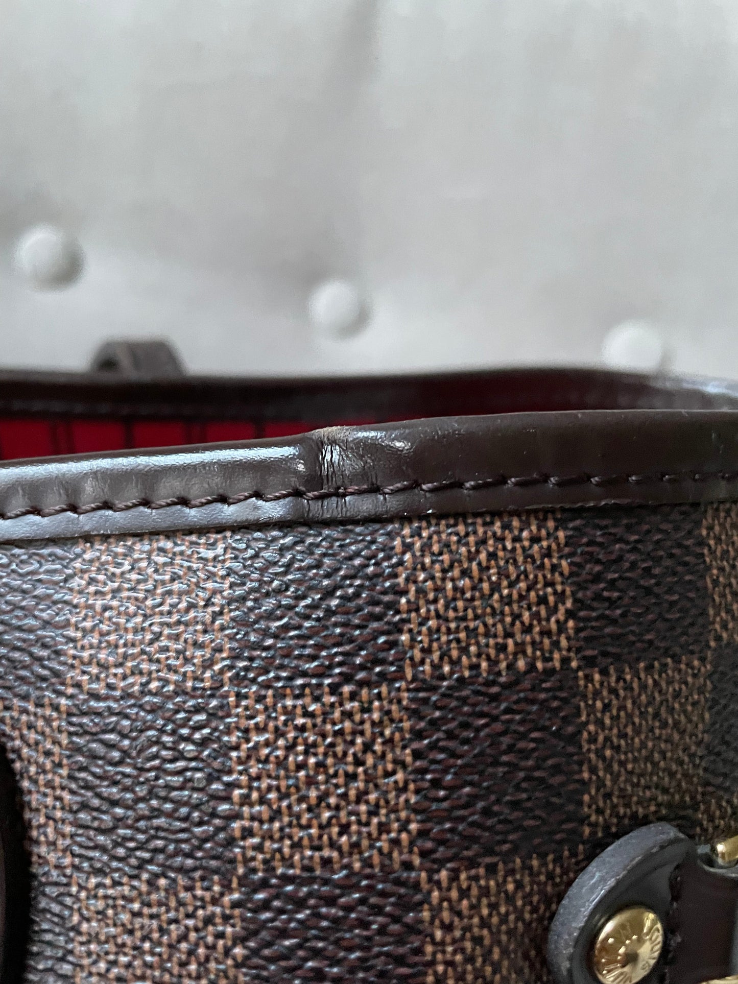 Louis Vuitton Neverfull MM Damier Ebene Cherry Interior (RRP £1,410)