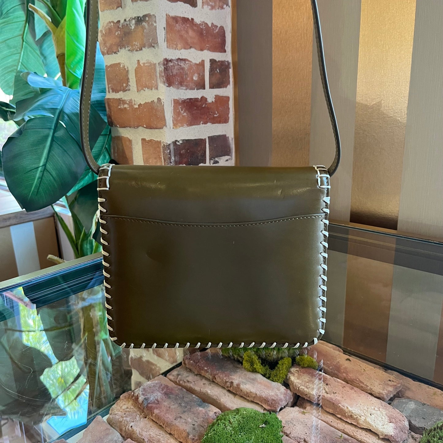 CHLOE Kattie Blanket Stitch Leather Crossbody Bag