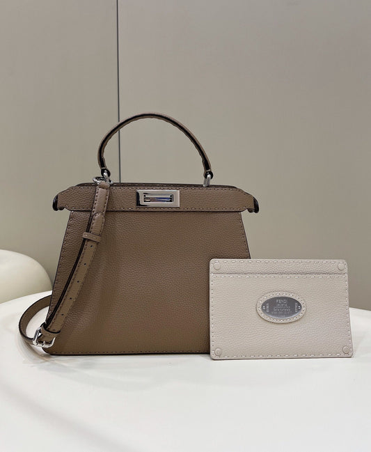 FI GlamI ISeeU MeGLAMIum Brown For Women, Handbags, Shoulder Bags 13.1in/33.5cm FF