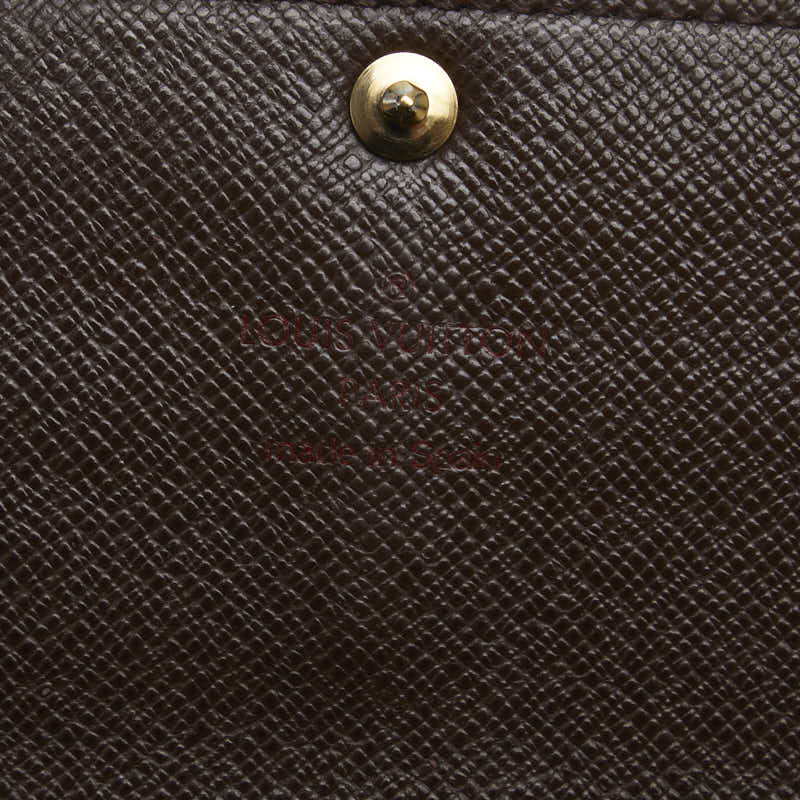 Louis Vuitton Damier Long Wallet Brown Ladies N61734