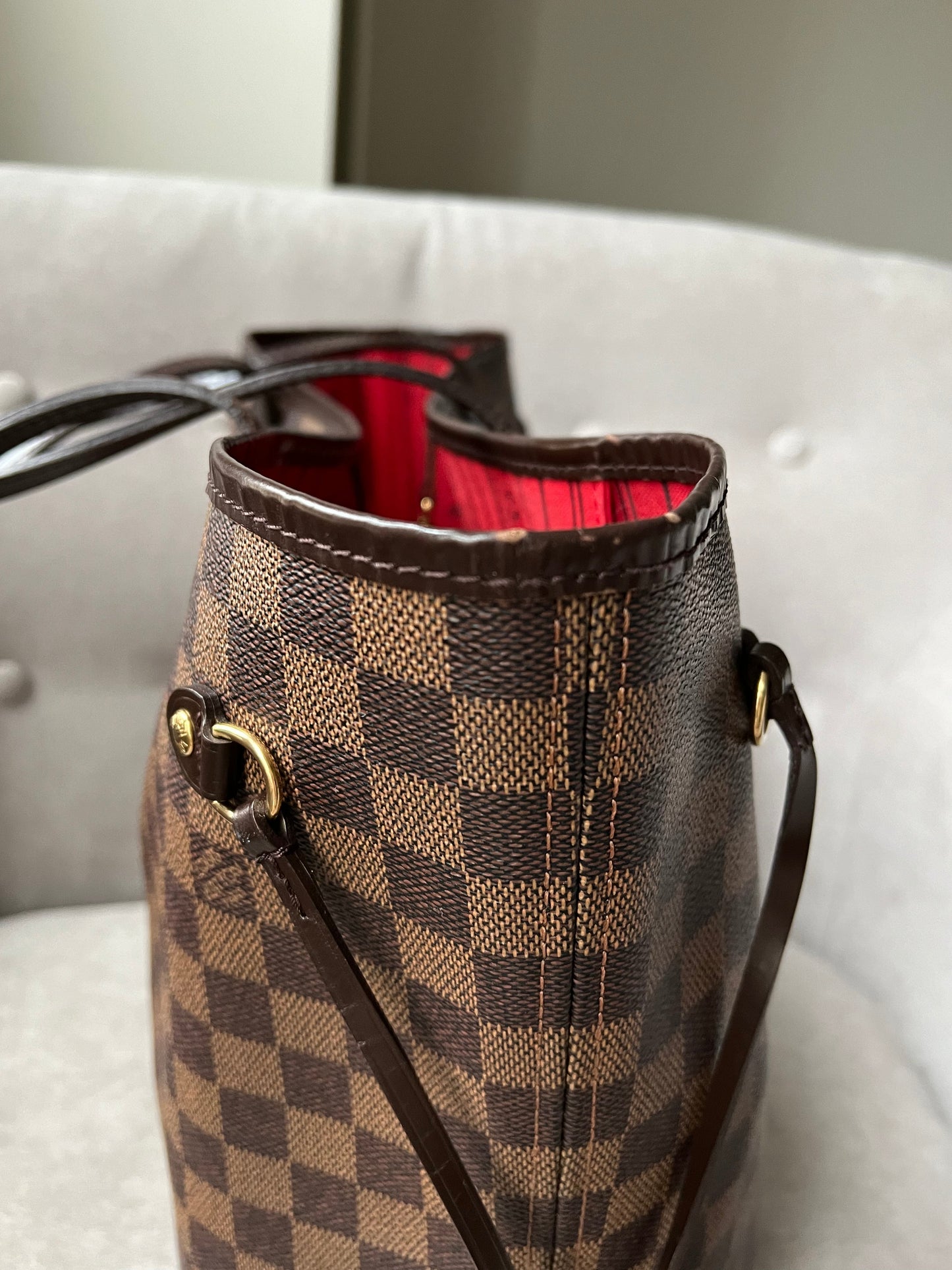 Louis Vuitton Neverfull MM Damier Ebene Cherry Interior (RRP £1410)
