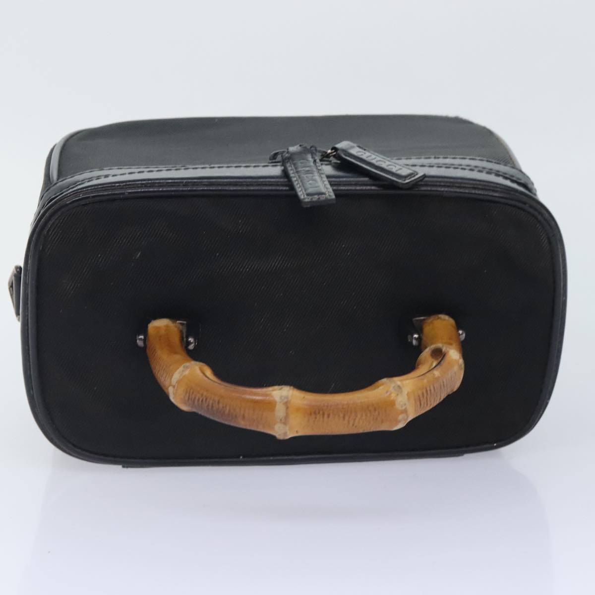 GUCCI Vanity Hand Bag Nylon Black 013 2122 2490 89706