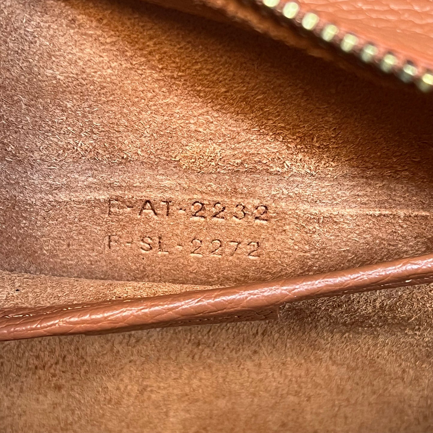 CELINE Luggage Nano Deep Salmon Drummed Calfskin Tote Bag Lychee