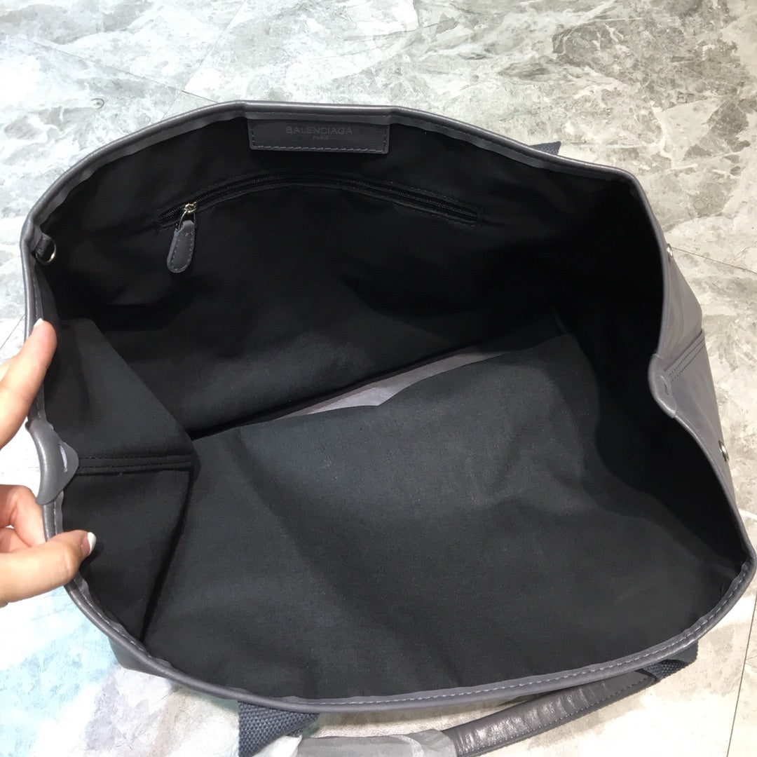 Balen Navy MeGLAMIum Cabas Tote Bag In Gray, For Women,  Bags 14.1in/36cm