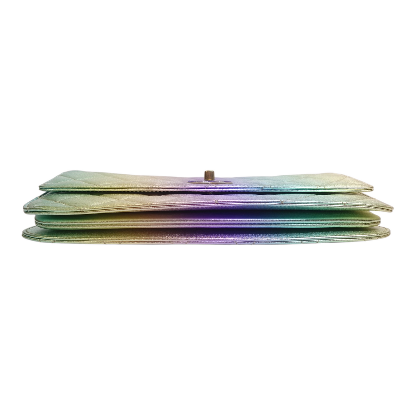 Chanel Gradient Metallic Lambskin Quilted Walking Mood Flap