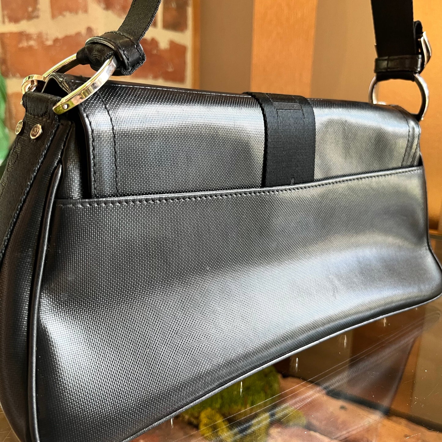 CHSITIAN DIOR Hardcore Coated Canvas Shoulder Bag