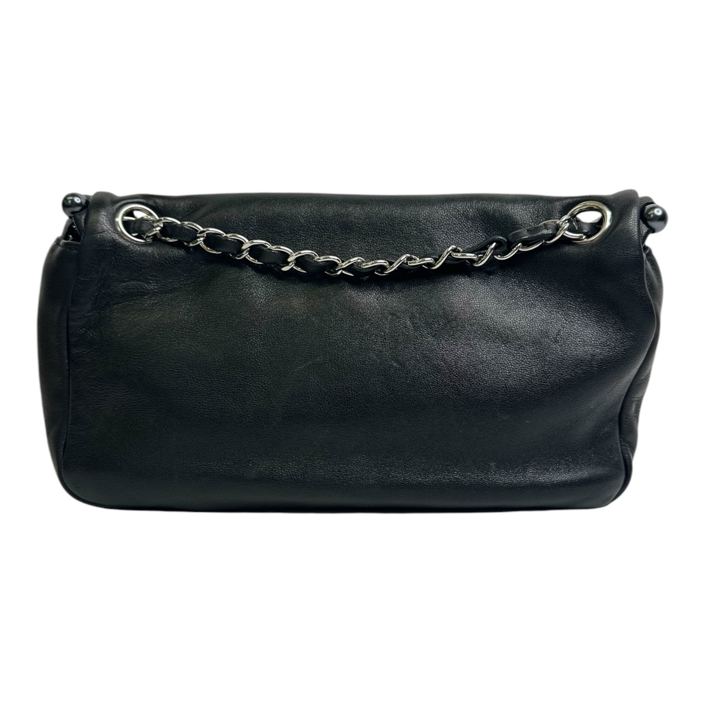 Chanel Lambskin Pearl Obsession Flap Black