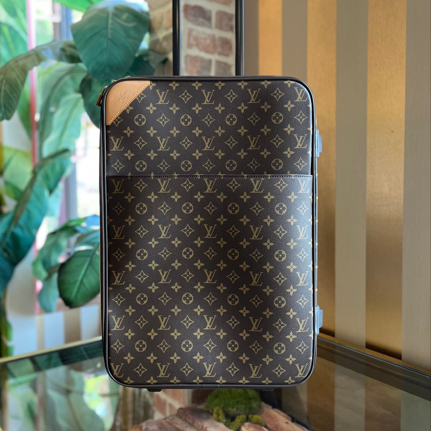 LOUIS VUITTON Pegase 60 Monogram Canvas Rolling Luggage