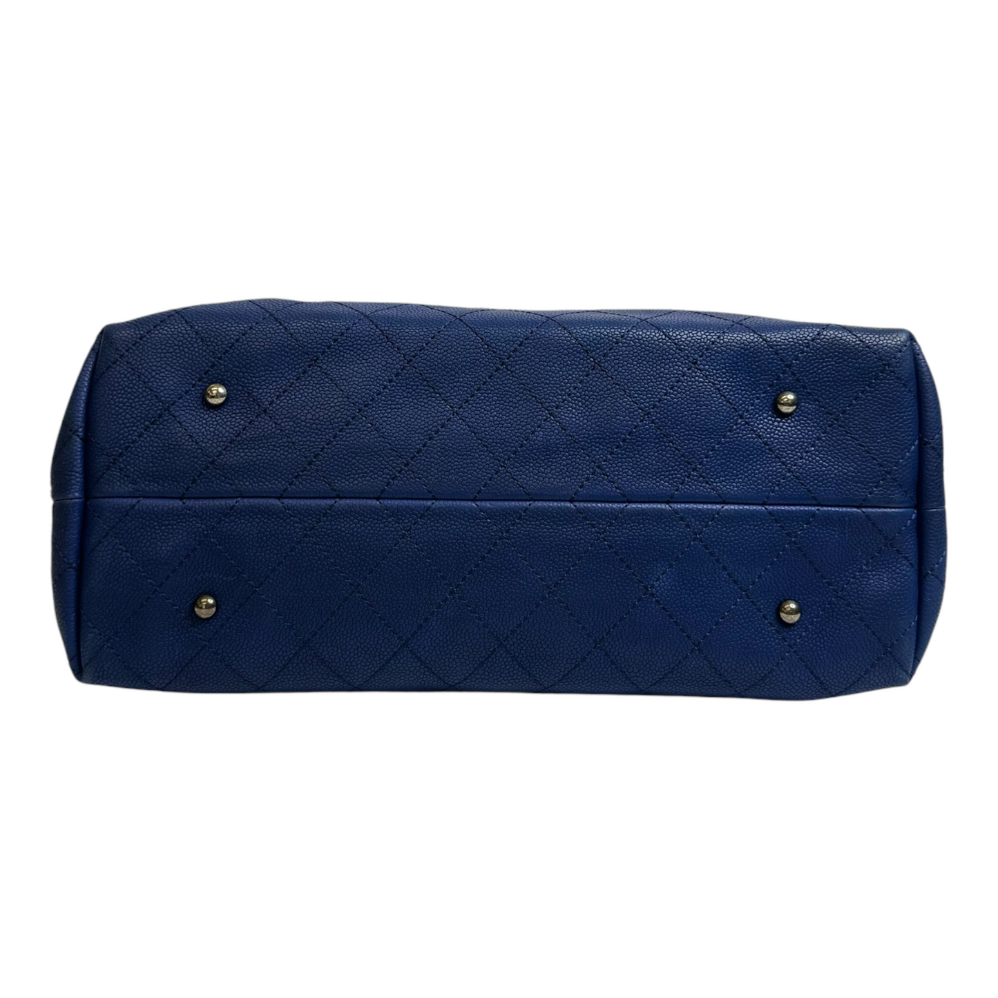 Chanel Grained Vegetal Calfskin Small Urban Shopping Tote Navy