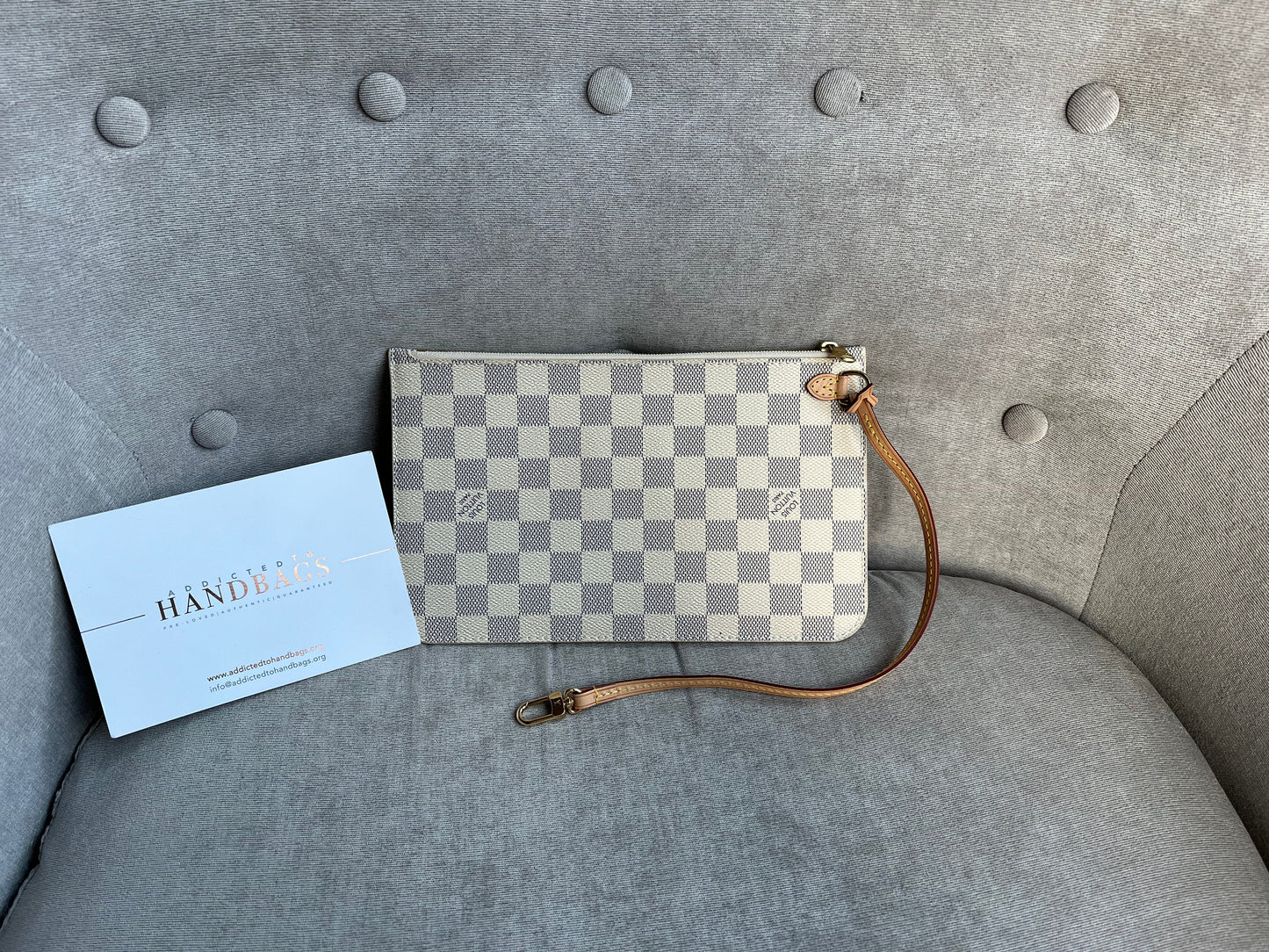 Louis Vuitton Pouch (from Neverfull MM) in Damier Azur
