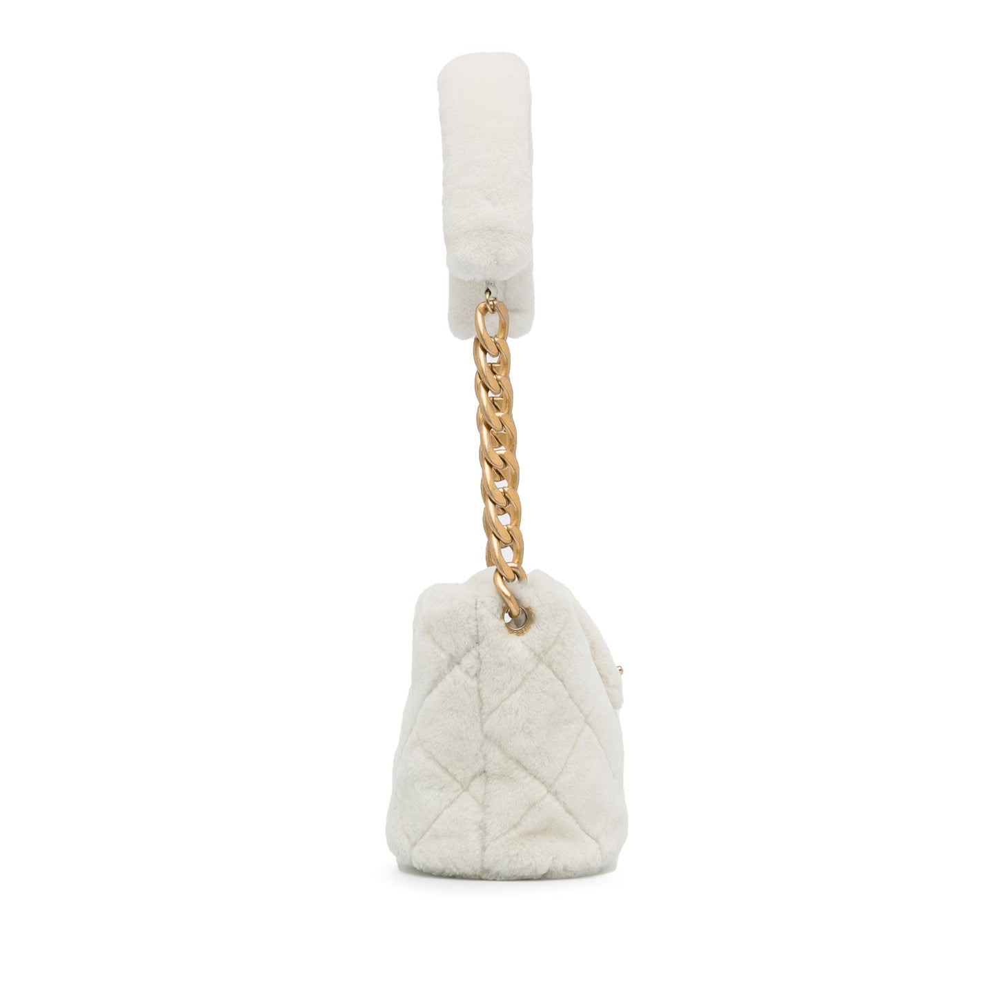 Chanel Shearling Cc Shoulder Bag