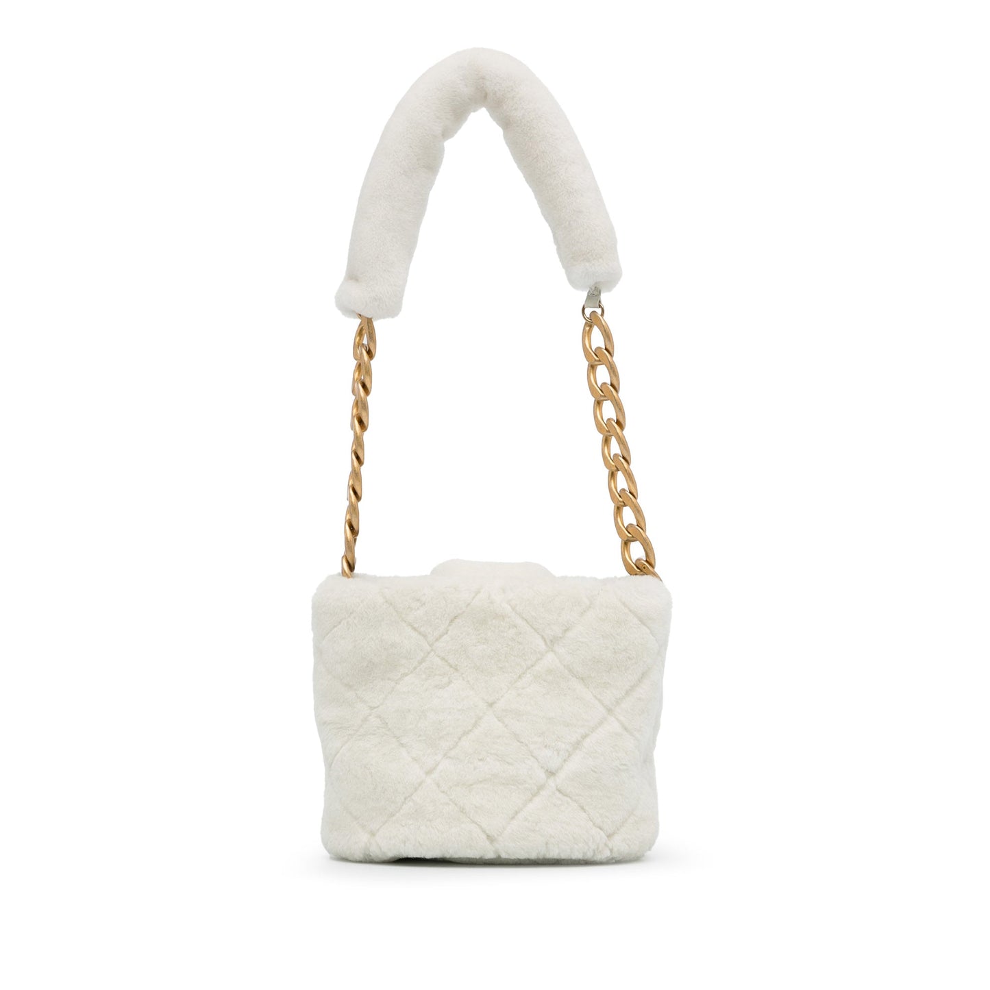 Chanel Shearling Cc Shoulder Bag