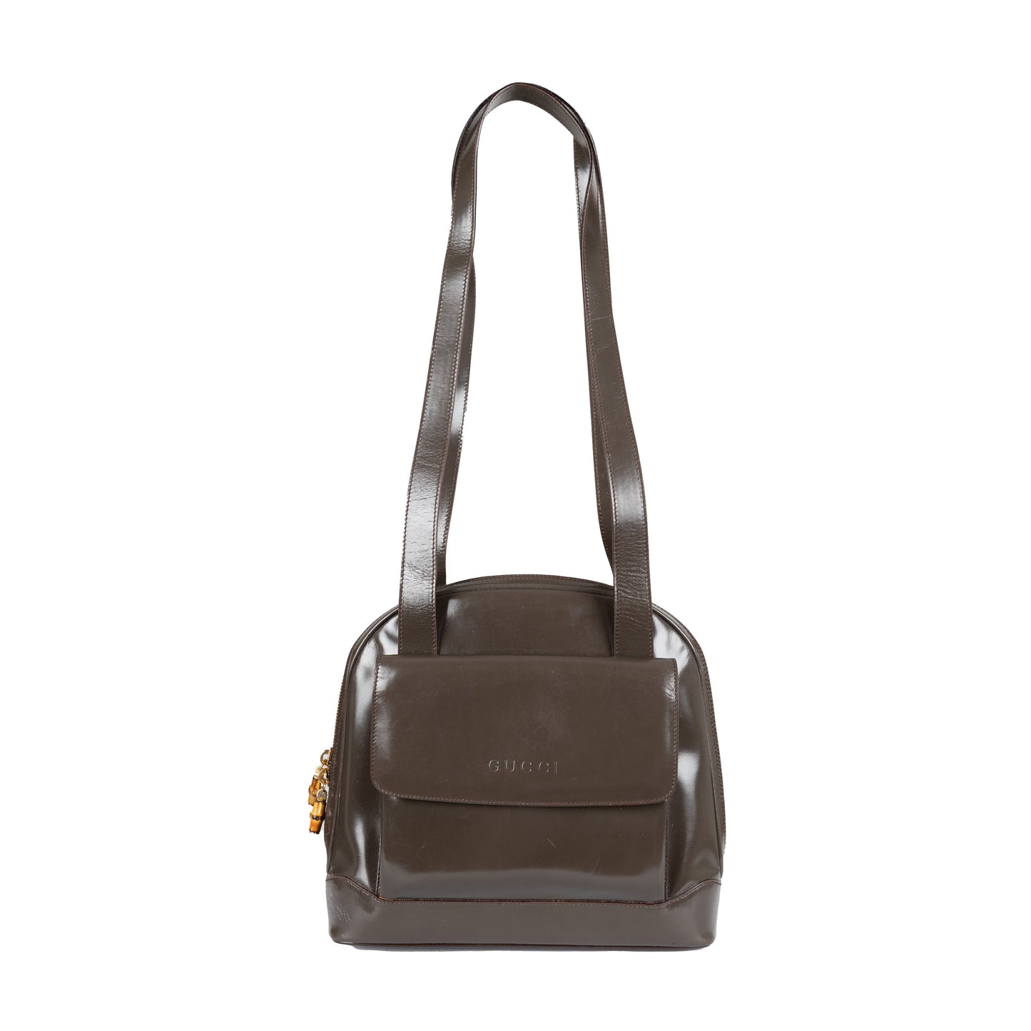 GLM--  Patent Leather Shoulder Bag - '00s