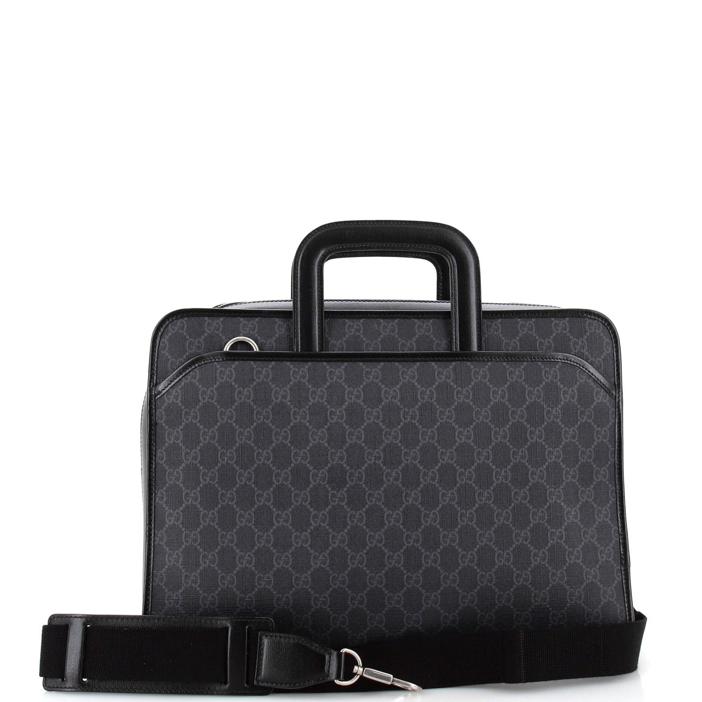 Interlocking G Patch Convertible Briefacase GG Coated Canvas
