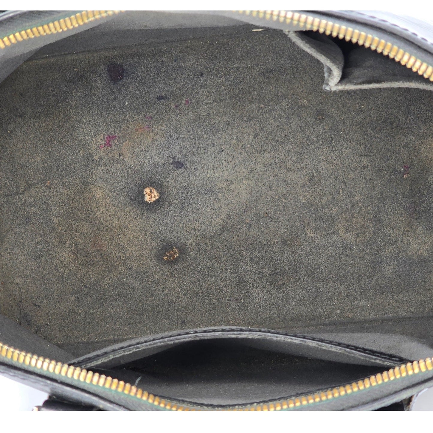 Louis Vuitton 2006 Black EPI Alma PM Satchel