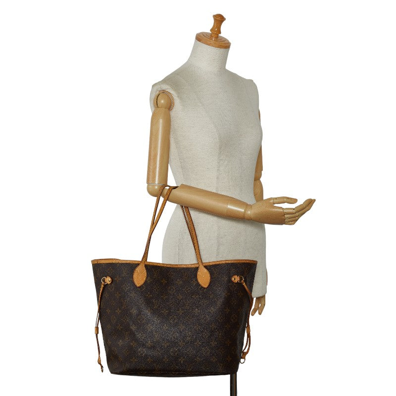 Louis Vuitton Monogram M40156 Neverfull Tote Bag PVC/Leather Brown