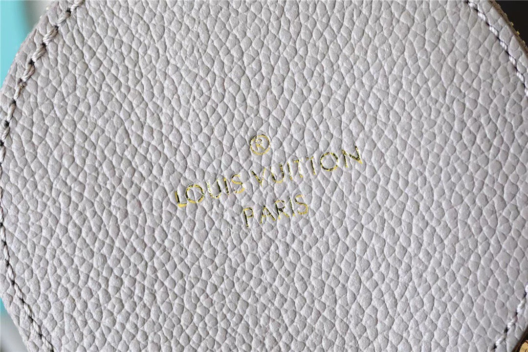 LV Papillon GLAMI Monogram Empreinte Tourterelle / Creme Beige For Women, WomenÃ¢â‚¬â„¢s Handbags, Shoulder Bags And Crossbody Bags 7.9in/20cm LV M46031