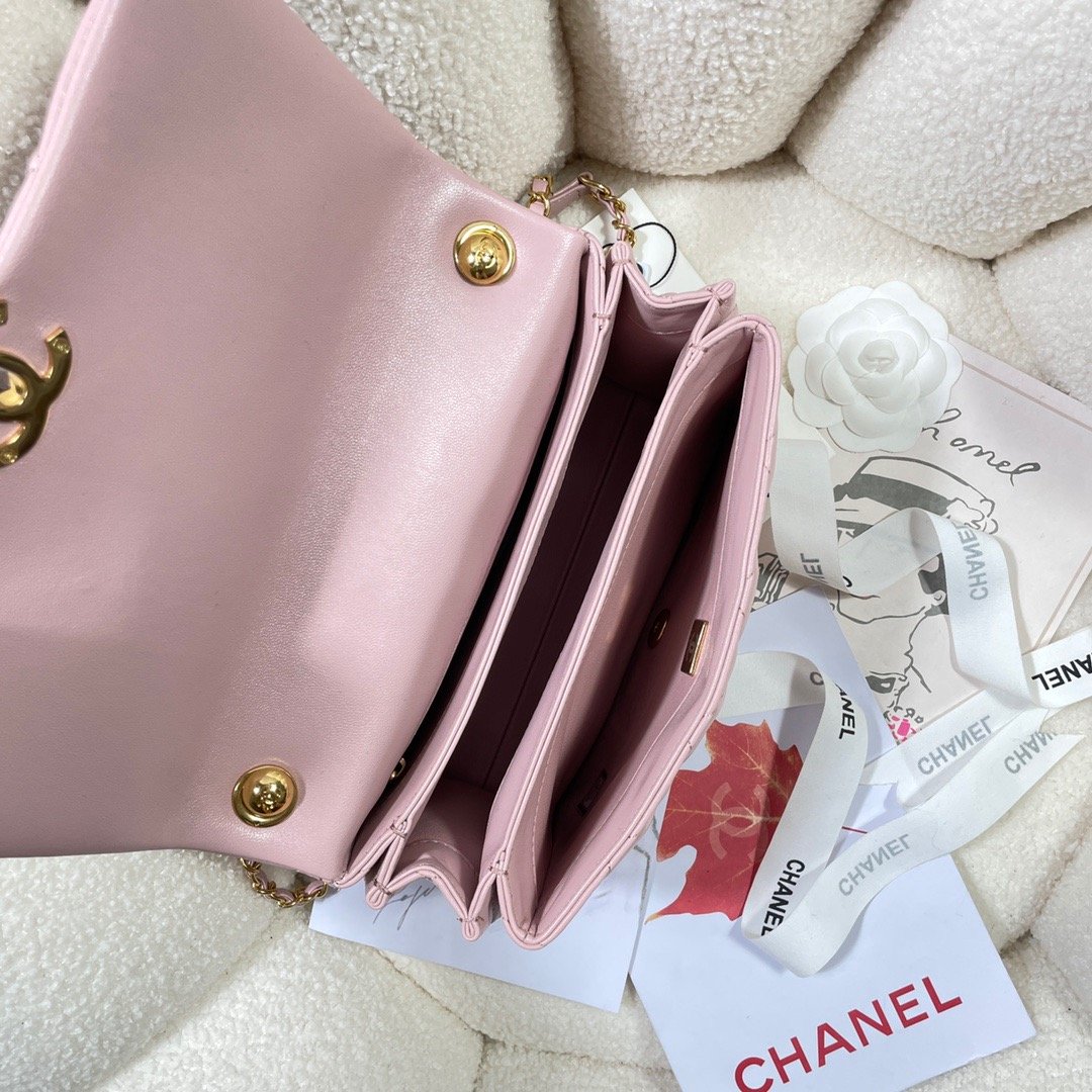 CHLLarge GlamIap Bag Gold Hardware PiNike For Women Handbags, Shoulder Bags 9.1in/23cm AS3367
