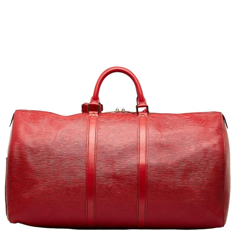 Louis Vuitton Louis Vuitton M42957 Boston Bag Leather Castilian Red