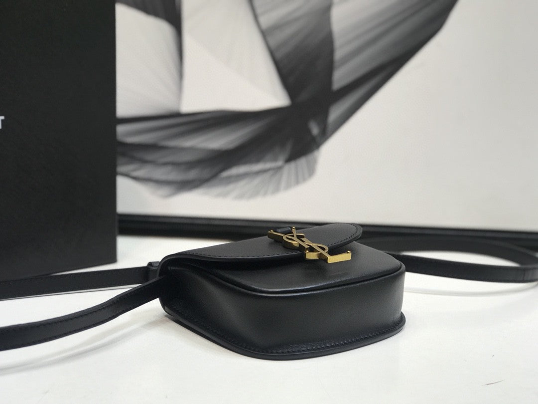 GLAMI Kaia Small Satchel Black For Women 7.2in/18.5cm YSL 619740BWR0W1000