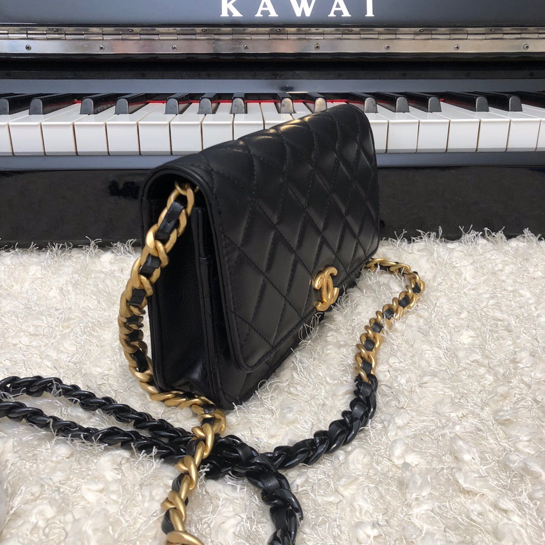 CHLOriginal Small Classic Flap Bag Gold Hardware Black For Women, Women’s Handbags, Shoulder Bags 7.5in/19cm AP33814
