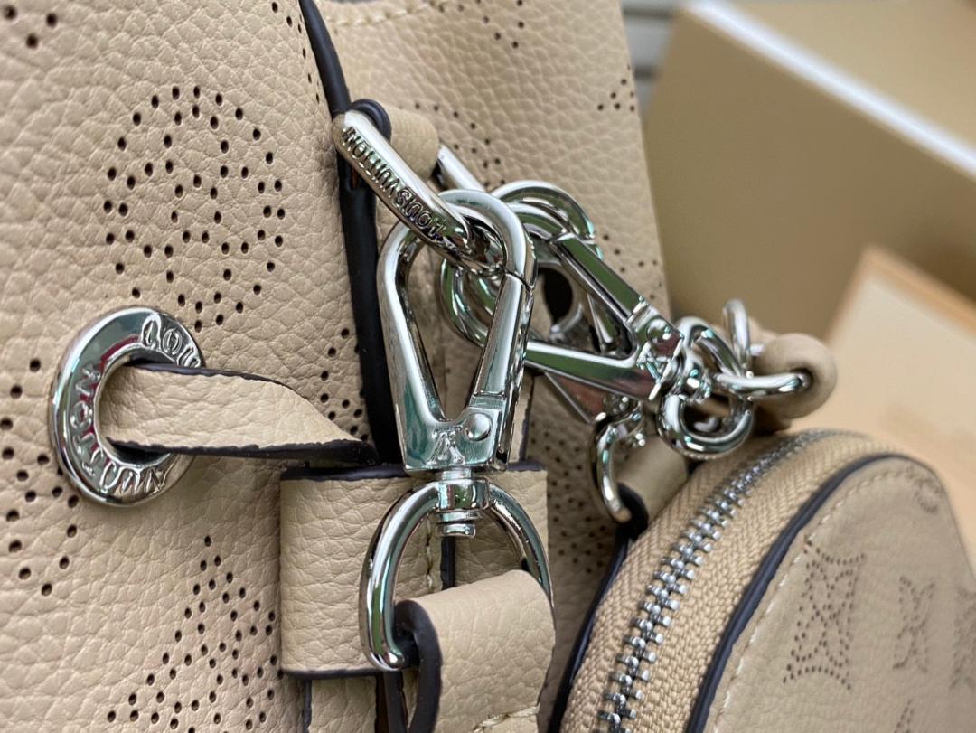 LV Bella Bucket Bag Mahina Galet Grey For Women, WomenÃ¢â‚¬â„¢s Handbags, Shoulder And Crossbody Bags 7.5in/22cm LV M57201
