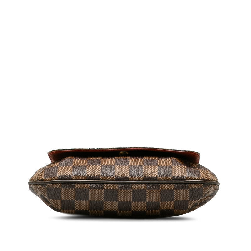 Louis Vuitton Damier Shoulder Bag Ebene Brown Women's N51300